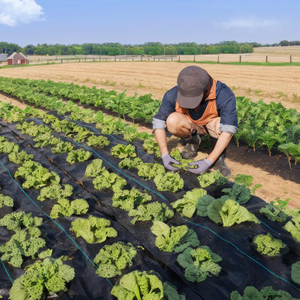 Barrera de malezas de tela de paisaje de alfombra de malezas de PP para huerto agrícola